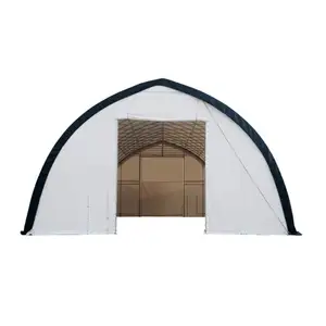 Agrotk garage tettoie e carport telaio in acciaio di alta qualità telone costruzione fattoria tenda tessuto in PVC 24*12m riparo di stoccaggio