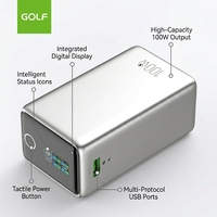 Batterie externe 20000 mAh pour ordinateur portable avec écran TFT, charge rapide PD 100W, grande capacité, personnalisable avec câble – Prix de gros