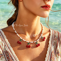 Collier de perles Keshi blanches naturelles d'eau douce en gros Muses Jewels, style océanique, en acier inoxydable doré, pour femme, usage quotidien