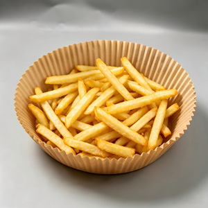 Papier sulfurisé pour friteuse à air, forme personnalisée, en silicone alimentaire, imprimable, antiadhésif, jetable, pour cuisson au four - Product Image 5