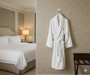 Crochet double mural classique en alliage de zinc finition chromée pour salle de bain et hôtel en stock - Product Image 4