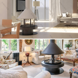 CRUCERO Venta caliente Chimenea Villa Interior Colgante Chimenea Calefacción Alcohol Decoración 900mm Estufa de <span class=keywords><strong>bioetanol</strong></span> Chimenea suspendida - Product Image 3