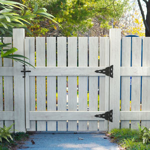 Stock local américain, charnières en T pour <span class=keywords><strong>portail</strong></span> de rangement de hangar, en acier au carbone noir de 10 pouces, robustes et décoratives, avec vis (1 paire) - Product Image 3