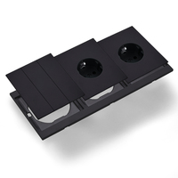 Interruptores y Enchufes de Pared WESA Ultrafinos con Botón Pulsador de 1/2/3 Vías, Enchufe Europeo de 1/2 Vía, Combinación Libre, Diseño Moderno de Lujo