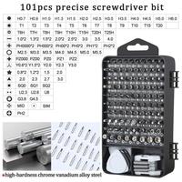 Kit de tournevis magnétique de précision 122 en 1, blanc, outil de réparation électronique pour téléphone, ordinateur portable, appareil photo, écouteurs, console de jeu