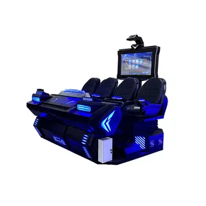 Latest Design VR Dark Tank Virtual Reality Cinema 9D Vr Park Roller Coaster 4-Seater Arcade Game