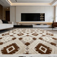 Tapis Jacquard tufté tissé à la machine, confortable, antidérapant, facile d'entretien, pour salon et chambre, pour le commerce transfrontalier