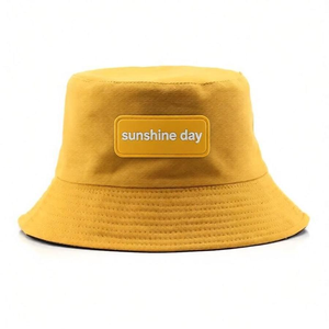 Wholesale OEM Custom Leather Patch Logo Adjustable Unisex Bucket Hat Design Denim Summer Beach Cycling Streetwear Travel - Product Image 1