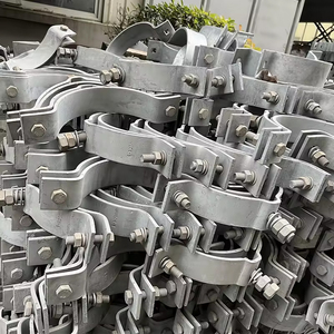 Double Offset Adjustable CA GCA DEG Fastening Hot Dipped Galvanised Steel Utility Split <strong>Pole</strong> Band - Product Image 5