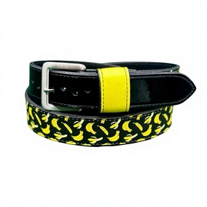 Baseball <b>Belt</b> Reversible <b>Silver</b> Double Prong <b>Buckle</b> Casual Style Cow Hide Durable 3D Design - Product Image 1