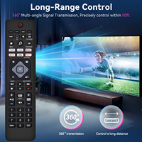 Control Remoto Universal para TV Philips - Compatible con Todos los Televisores Inteligentes Philips, LED, LCD, HDTV, 3D, con 6 Botones de Acceso Directo