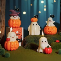 Bougie en cire de soja moderne Alien d'Halloween, faite à la main, pour la décoration de table de fête, cadeau ou ornement