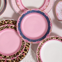 Service de vaisselle en céramique de luxe, assiettes de style occidental dorées en relief, Coquette, passe au micro-ondes, sous glaçure, pour la salle à manger à domicile