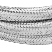 Tuyau de plomberie flexible en acier inoxydable 304/316, lisse, tressé, de haute qualité, avec connexion à bride