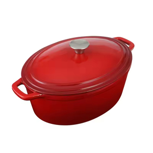 <span class=keywords><strong>Cocotte</strong></span> ovale <span class=keywords><strong>en</strong></span> <span class=keywords><strong>fonte</strong></span> de 3,5 L personnalisable avec couvercle, style français - Product Image 1