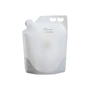 1,5Kg 140 micras PA/PET/PE papel de aluminio alta barrera a prueba de humedad transparente café babero bolsa en caja dispensador con válvula