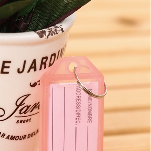 Mejor Precio personalizado <span class=keywords><strong>de</strong></span> plástico colorido etiqueta clave con etiqueta <span class=keywords><strong>de</strong></span> la ventana y anillo - Product Image 6