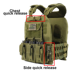 سترة تكتيكية قتالية سريعة الفصل مع حقيبة مجلة - Product Image 6