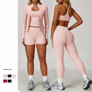 All'ingrosso abbigliamento sportivo Yoga set Fitness donna abbigliamento attivo tuta da ginnastica <span class=keywords><strong>per</strong></span> le <span class=keywords><strong>donne</strong></span> - Product Image 2