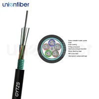 Câble à fibre optique blindé en acier pour extérieur avec gaine ignifuge 4 8 12 48 cœurs GYTZS