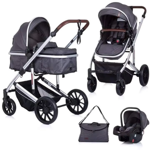Poussette Bébé Nouveau-né 3 en 1 avec Siège <span class=keywords><strong>Auto</strong></span>, Landau et Système de Voyage Pliable – Poussette de <span class=keywords><strong>Luxe</strong></span> pour Bébé – Nouveauté et Vente Flash - Product Image 5