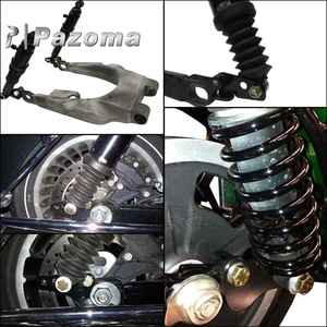 Xe Máy 39Mm Dĩa Bảo Vệ Đen Ngã Ba Sốc Gaiters <span class=keywords><strong>Gators</strong></span> Khởi Động Cho Harley Sportster Xl883 Xl1200 48 72 Siêu Thấp Sắt - Product Image 2