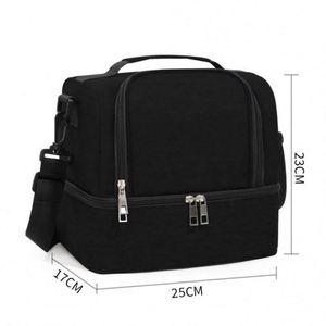 Bolsa Térmica para Almuerzo de Doble Capa, Aislante, de Tela Gruesa y Lámina de Aluminio, para Almacenamiento de Biberones al Aire Libre - Product Image 2