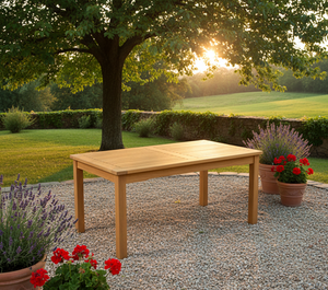Premium rectangular teak <b>garden</b> coffee <b>table</b> crafted for outdoor elegance durability and timeless style in patios <b>gardens</b> resort - Product Image 3