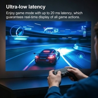 Projecteur laser XGIMI AURA 2 UST avec système d'exploitation Android TV, projecteur laser TV 4K, haut-parleur Harman/Kardon, maison intelligente pour home cinéma