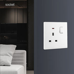 2025 현대 디자인 공장 BS 영국 빅 보드 울트라 씬 PC 13A 영국 표준 전기 단일 전기 벽 소켓 - Product Image 6