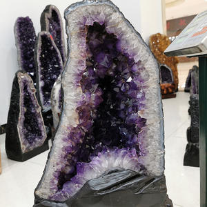 Reiki <strong>Crystal</strong> Crafts Natural <strong>Large</strong> <strong>Amethyst</strong> Geode Uruguay <strong>Amethyst</strong> Cluster Geode for FengShui and Home Decoration - Product Image 6