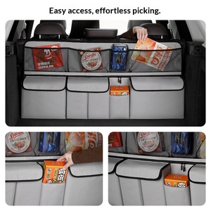 Accessoires de voiture, sacs de rangement suspendus pour siège arrière et coffre en tissu Oxford - Product Image 4