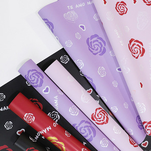 ورق تغليف زهري مواد فنية لتعبئة الزهور شريط بيع بالجملة ورق تغليف زهور ملون - Product Image 3