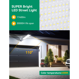 Aigostar 200W ha condotto la luce stradale 6500K bianco freddo 17400lm luce esterna IP65 impermeabile impatto protezione in lega di alluminio corpo lampada - Product Image 4