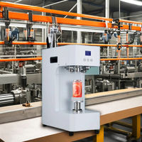 Machine de scellage automatique pour boîtes de conserve, bouteilles, gobelets, entraînement manuel, système d'emballage en aluminium facile à utiliser, articles vestimentaires