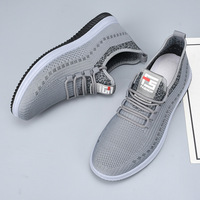 Chaussures de sport respirantes et légères pour hommes, nouvelle collection, semelle souple, pour la course et le quotidien, couleur unie, vente directe usine