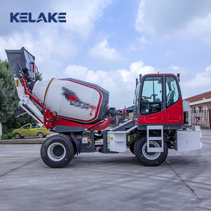 Camion malaxeur à béton KELAKE bleu, système entièrement hydraulique, auto-alimentation, haute capacité de charge - Product Image 3