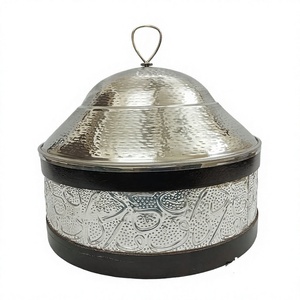 Olla de Madera con Diseño Árabe, Forma Redonda, Vajilla, Cazuela, Clásica y Elegante, Nueva Olla de Madera al por Mayor - Product Image 1