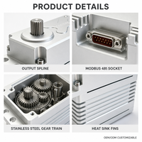 Moteurs servo 1000 kg à vendre XQ-POWER XQ-S9750D 30V Servo numérique sans balais Engrenage en acier inoxydable Boîtier en aluminium CNC RS485