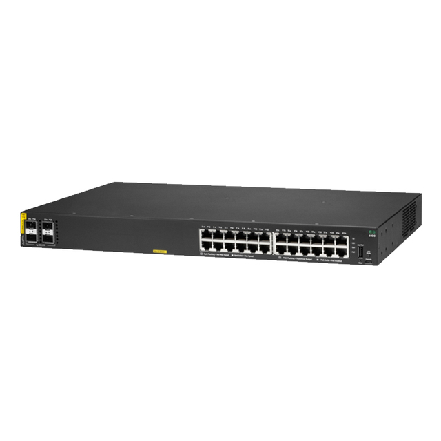Cloud Managed 24-Port Class 4 PoE Network Switch JL677A 370W 4 SFP+ 10G Fiber Transceiver Ports