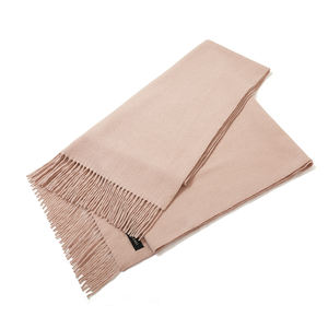 شال من مصنع تايفو بتصميم OEM/ODM، مصنوع من 80% صوف الألبكة و20% نايلون، مقاس 70*180+10*2 سم، وزن 250 جرام/متر مربع، مع شراشيب للشتاء - Product Image 1