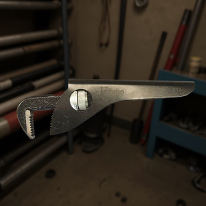 Llave de tubo ajustable con mordazas de 90 grados para reparación y corte de tuberías - Product Image 3