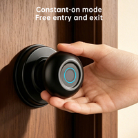 Cerradura Inteligente Tuya de Aluminio con Huella Dactilar para Apertura por App Wi-Fi, Entrada sin Llave para Puertas de Aluminio en Dormitorios, Hogares y Oficinas