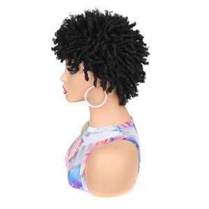 Alileader Afro Dreadlock Tổng Hợp Tóc Ombre Nâu Fluffy Tự Nhiên Xoăn Giả Giả Locs Tóc Giả Cho Phụ Nữ - Product Image 6