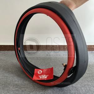 Chambre à air de pneu rouge de petite taille 18 pouces et 21 pouces, haute qualité pour la course, usine de chambre à air - Product Image 2