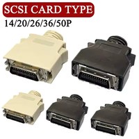 Connecteur de soudure 26 broches SCSI pour servomoteur, 14P, 20P, 36P, 50 broches, avec borne MDR à shrapnel fixe, SM-26Pin, type CN, tête mâle à clipser