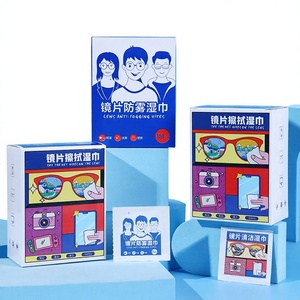 Lingettes nettoyantes pour lentilles Autonomy, anti-buée, jetables, pour lunettes, écrans, miroirs, voyage, usage domestique, sans parfum, 120g - Product Image 1