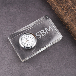 Manufacturers Custom Crystal <strong>Clock</strong> <strong>Clock</strong> Ornaments Indoor <strong>Desk</strong> Crystal Ornaments - Product Image 2
