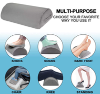 Repose-pieds pour sous le bureau au travail Repose-pieds en mousse à mémoire de forme Repose-pieds réglable pour le bureau Jeux sur ordinateur et maison