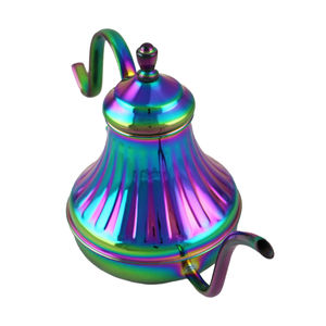 Bouilloire à café à dégoulinement moderne en acier inoxydable de couleur arc-en-ciel, écologique, luxe léger, style arabe - Product Image 3